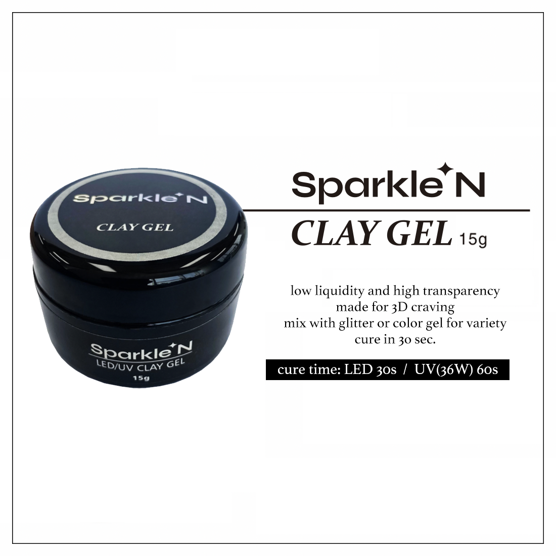 Sparkle N Clear Gel 🫙 Clay Gel